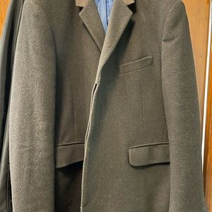 Mens tweed pea coat